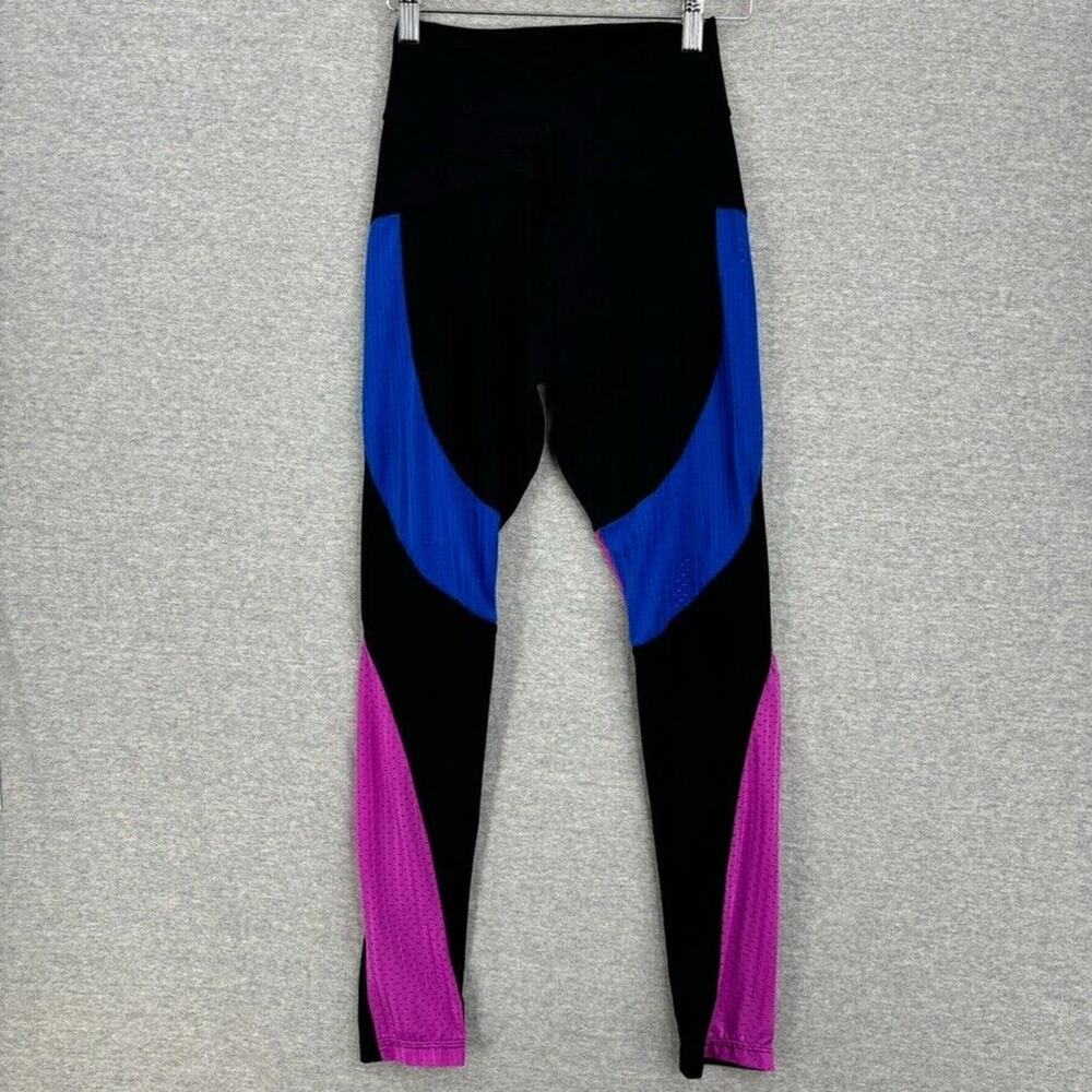Booty Queen Leggings Womens Small Multicolored Athletic Gym Running Activewear